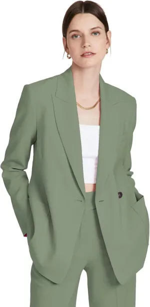 Women's Casual Suit Set 2 Piece Business Work Lady Blazer Set Fashion Office Jacket Pant Suit Set