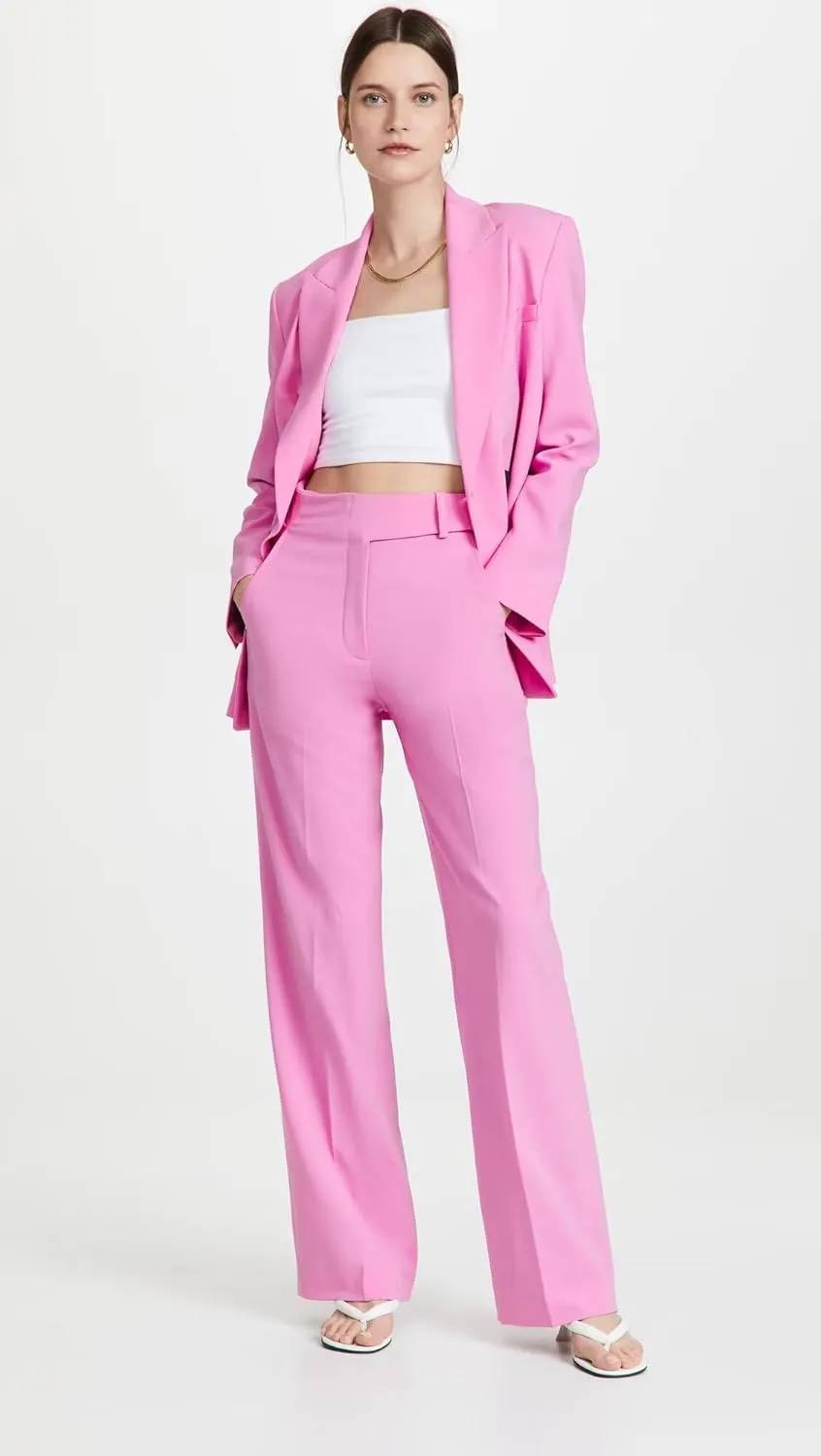 Women's Casual Suit Set 2 Piece Business Work Lady Blazer Set Fashion Office Jacket Pant Suit Set