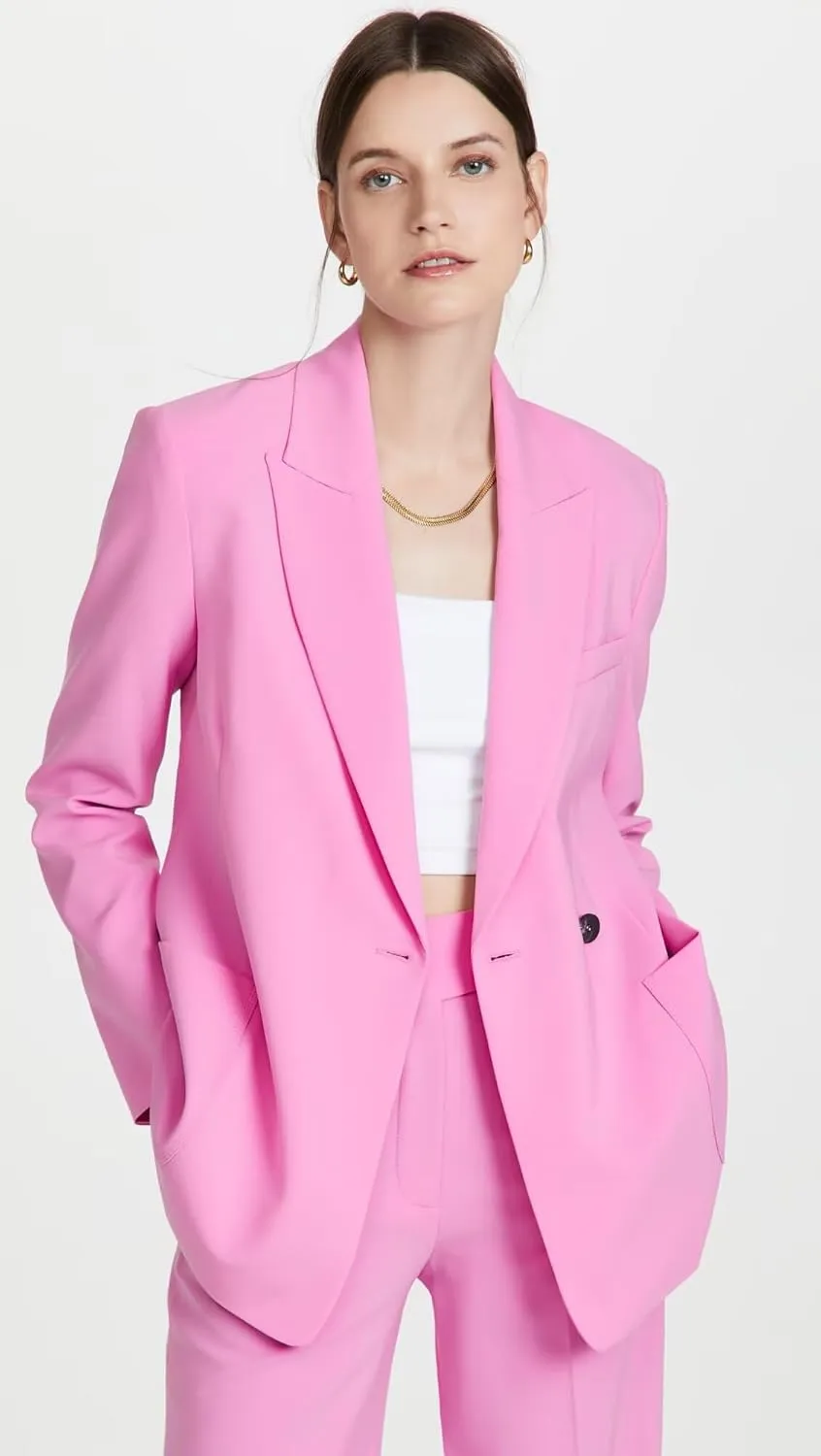 Women's Casual Suit Set 2 Piece Business Work Lady Blazer Set Fashion Office Jacket Pant Suit Set
