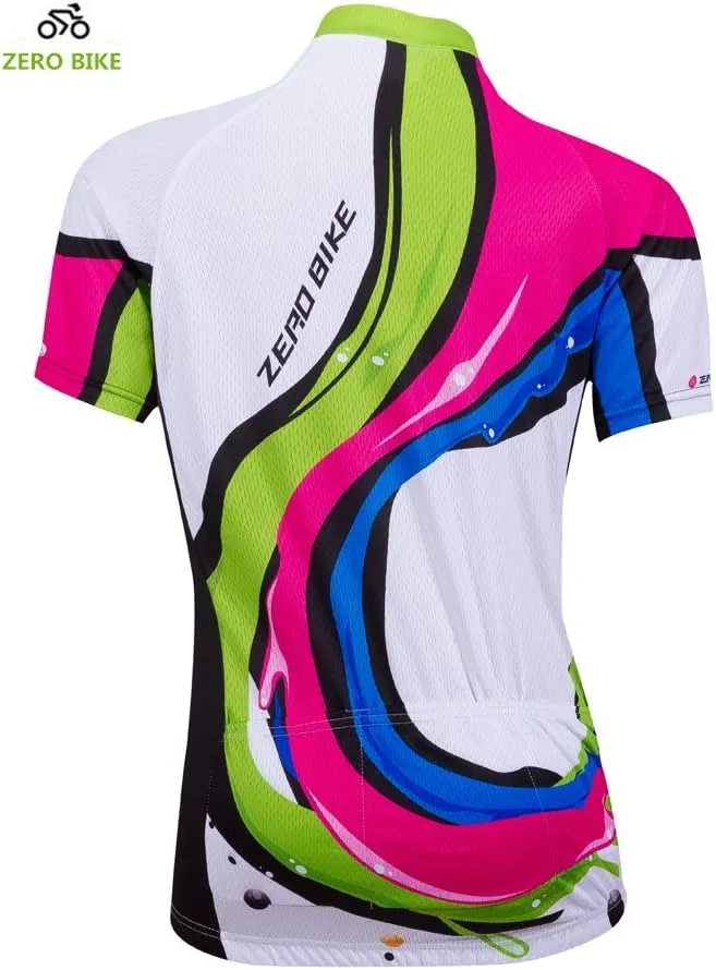 Women's Short Sleeve Cycling Jersey Jacket Cycling Shirt Quick Dry Breathable Mountain Clothing Bike Top
