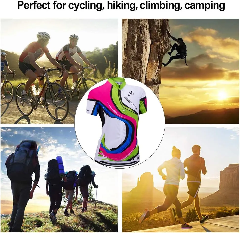 Women's Short Sleeve Cycling Jersey Jacket Cycling Shirt Quick Dry Breathable Mountain Clothing Bike Top