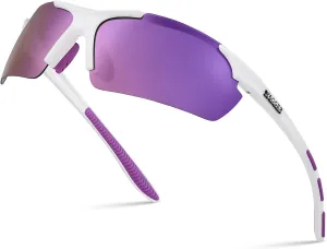 Xagger Polarized Sports Sunglasses for Men Women Wrap Around UV400 Running Baseball Softball Cycling Driving Glasses