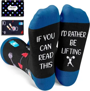 Zmart Sports Gifts For Men Women - Lifter Skating Surfing Socks For Beach Yoga Chess Lover Hunter