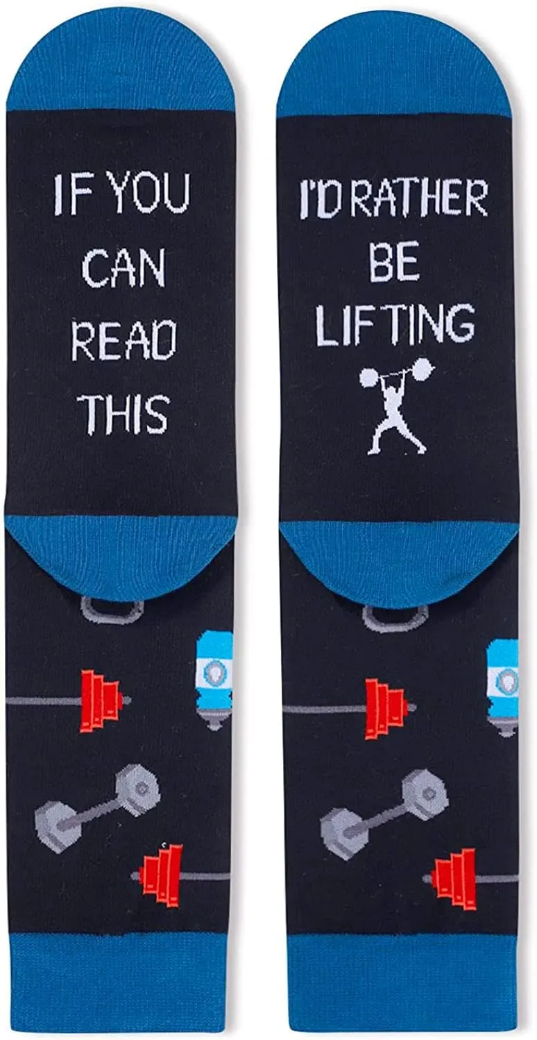 Zmart Sports Gifts For Men Women - Lifter Skating Surfing Socks For Beach Yoga Chess Lover Hunter