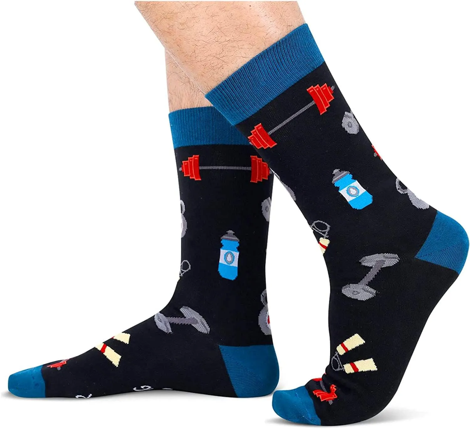 Zmart Sports Gifts For Men Women - Lifter Skating Surfing Socks For Beach Yoga Chess Lover Hunter