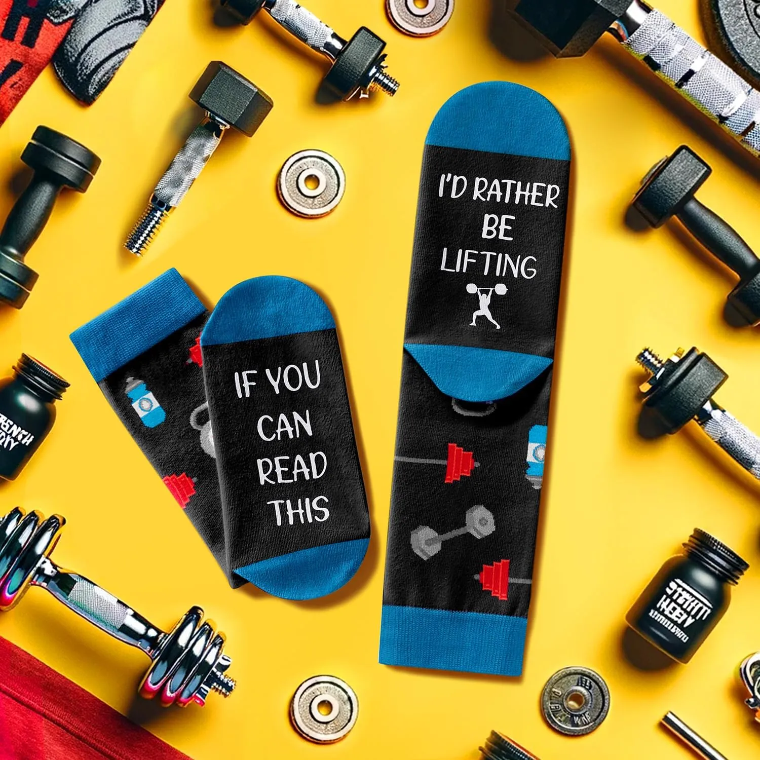 Zmart Sports Gifts For Men Women - Lifter Skating Surfing Socks For Beach Yoga Chess Lover Hunter
